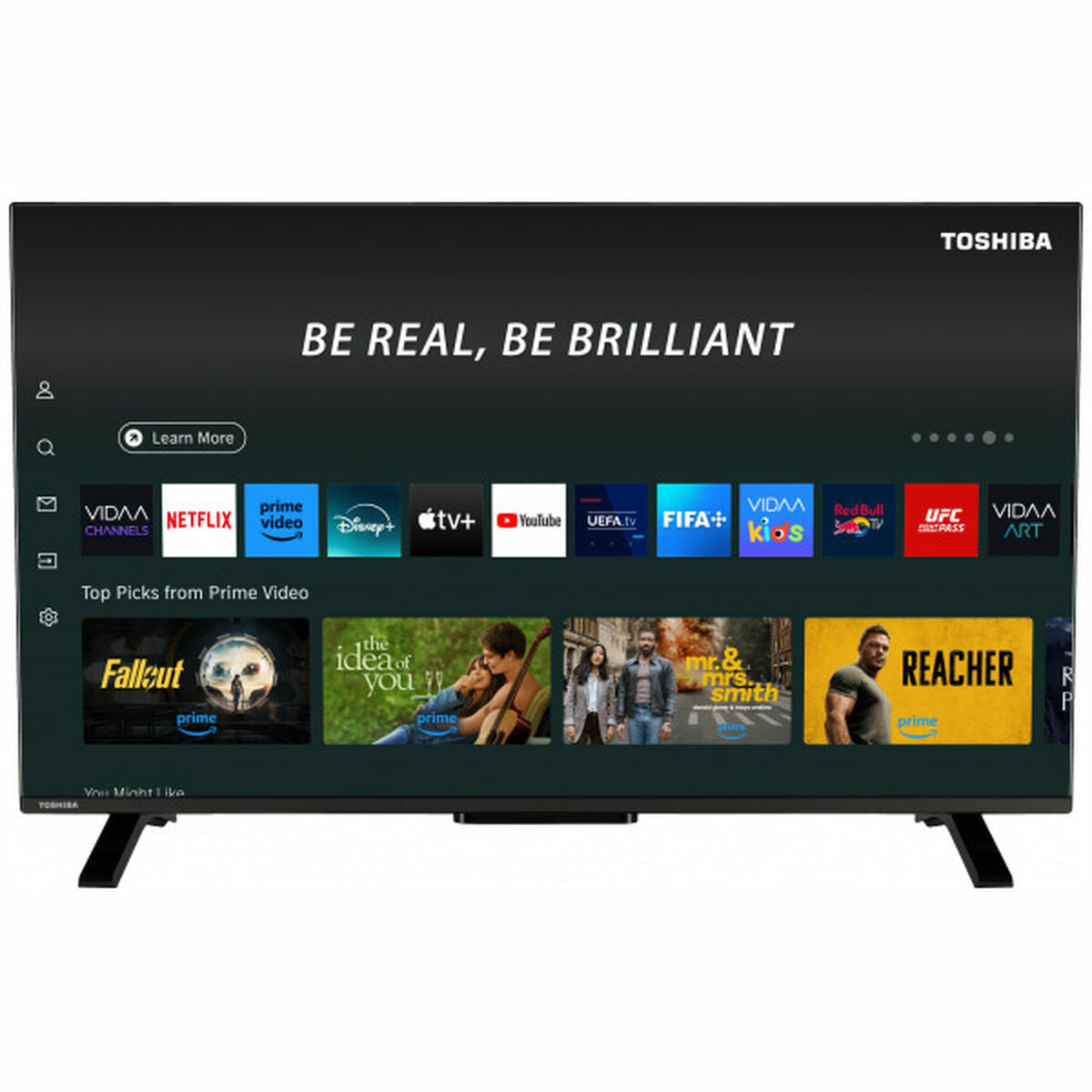 TV intelligente Toshiba 40QV2F63DG Full HD 40" LED HDR HDR10+ D-LED HDR10 DVB-T2 400 Hz PQI QLED