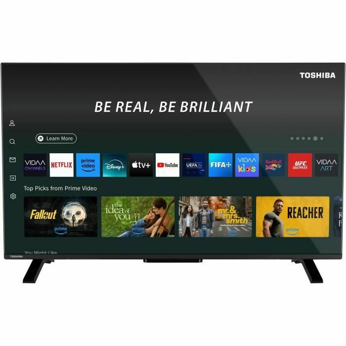 TV intelligente Toshiba 40QV2F63DG Full HD 40" LED HDR HDR10+ D-LED HDR10 DVB-T2 400 Hz PQI QLED