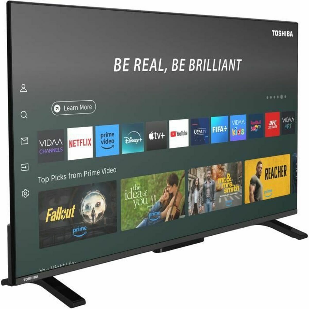 TV intelligente Toshiba 40QV2F63DG Full HD 40" LED HDR HDR10+ D-LED HDR10 DVB-T2 400 Hz PQI QLED