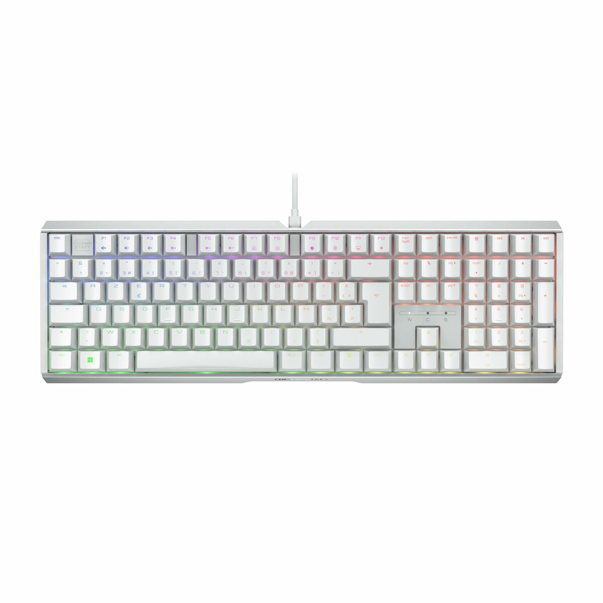 Clavier Cherry Blanc AZERTY