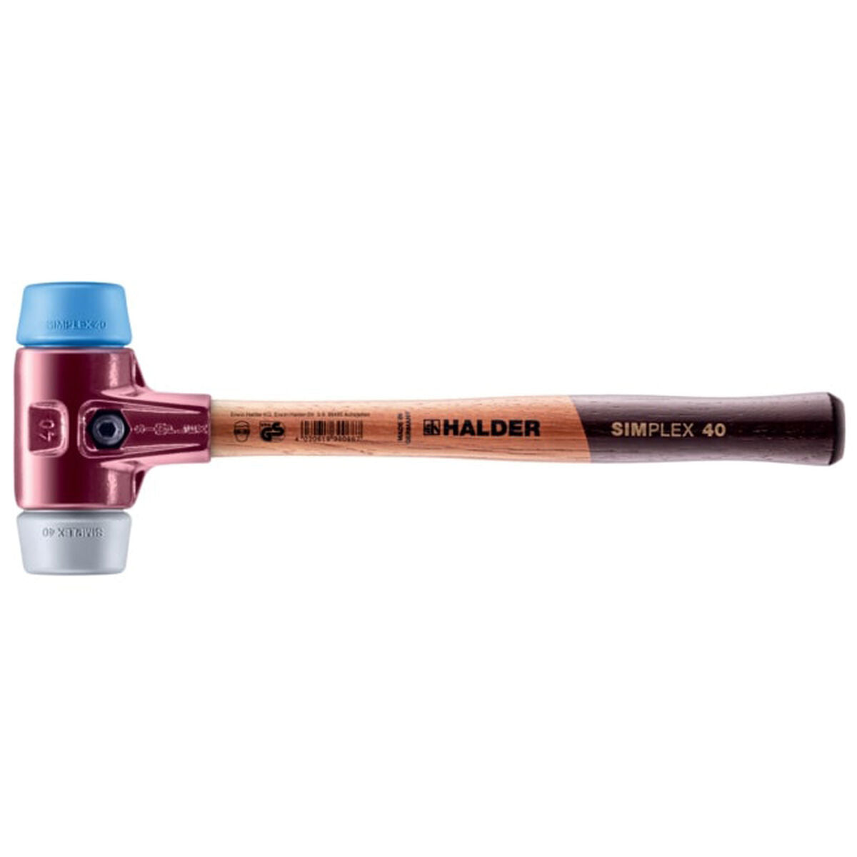 Maillet en plastique Halder Simplex Bleu Gris TPE