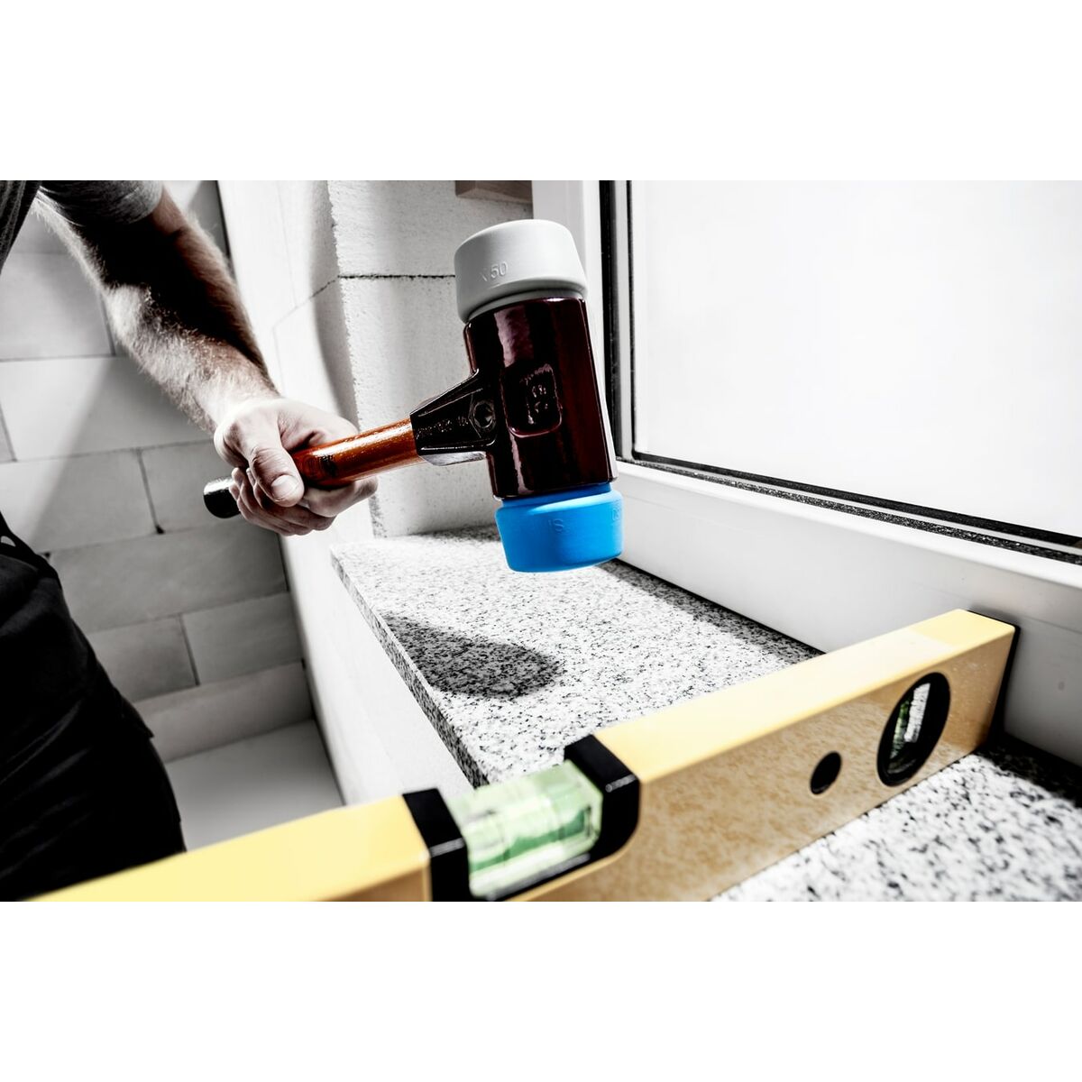 Maillet en plastique Halder Simplex Bleu Gris TPE