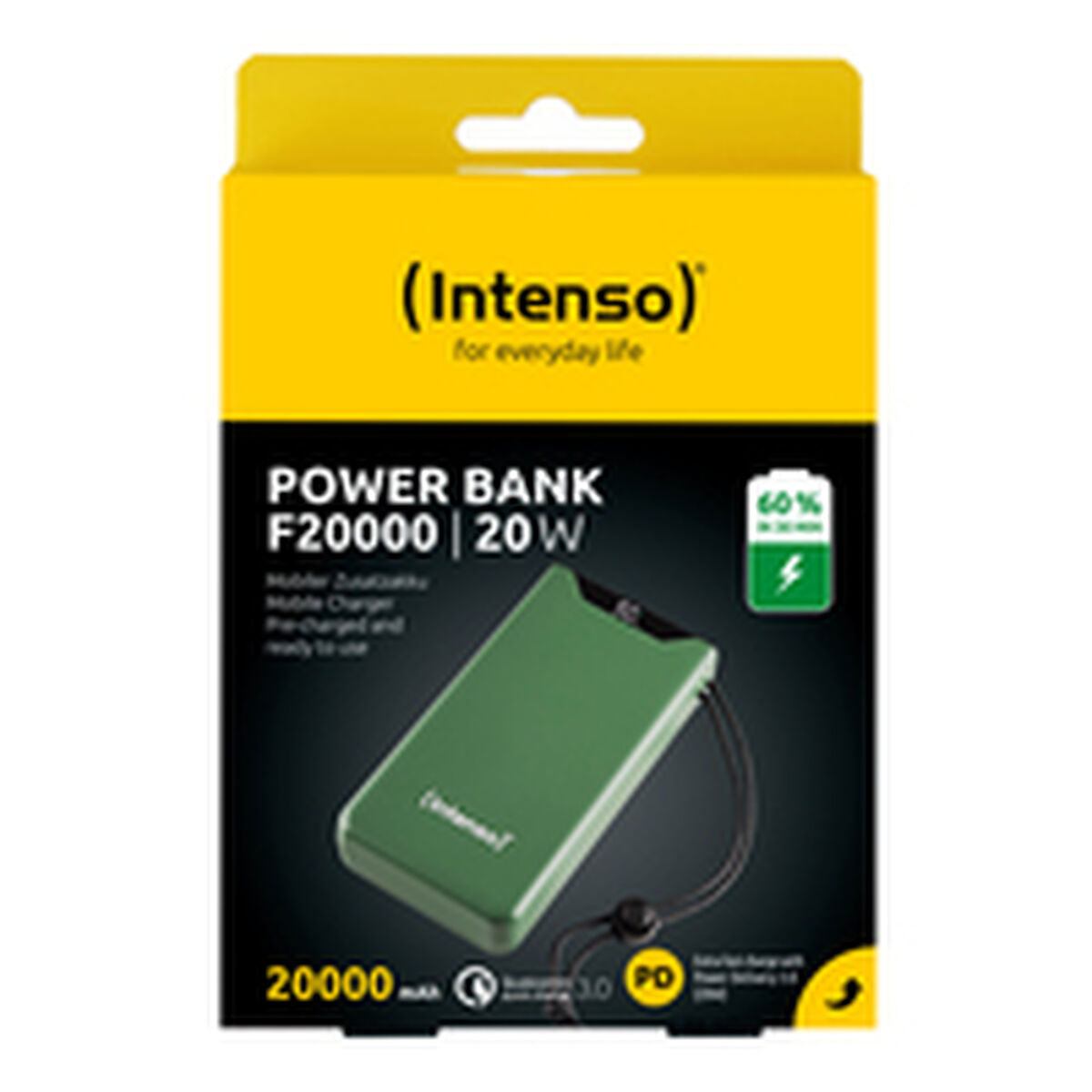 Batterie pour Ordinateur Portable INTENSO 7332057 Vert 20000 mAh