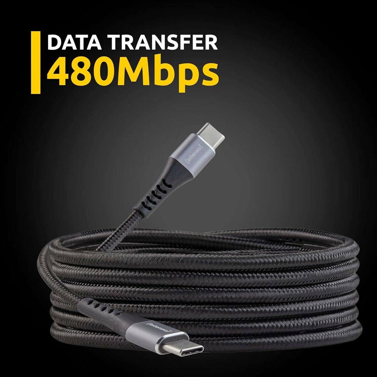 Câble USB-C vers USB-C INTENSO C315C Noir