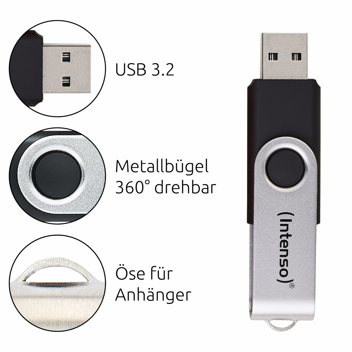 Clé USB INTENSO Office Line 256 GB Noir
