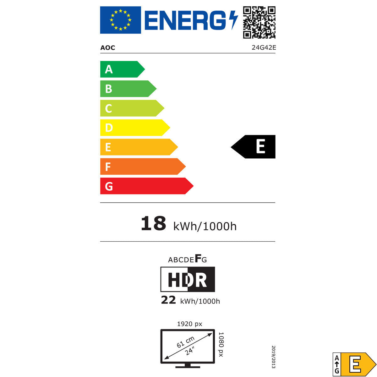 Écran AOC 24G42E 24" 23,8" Full HD
