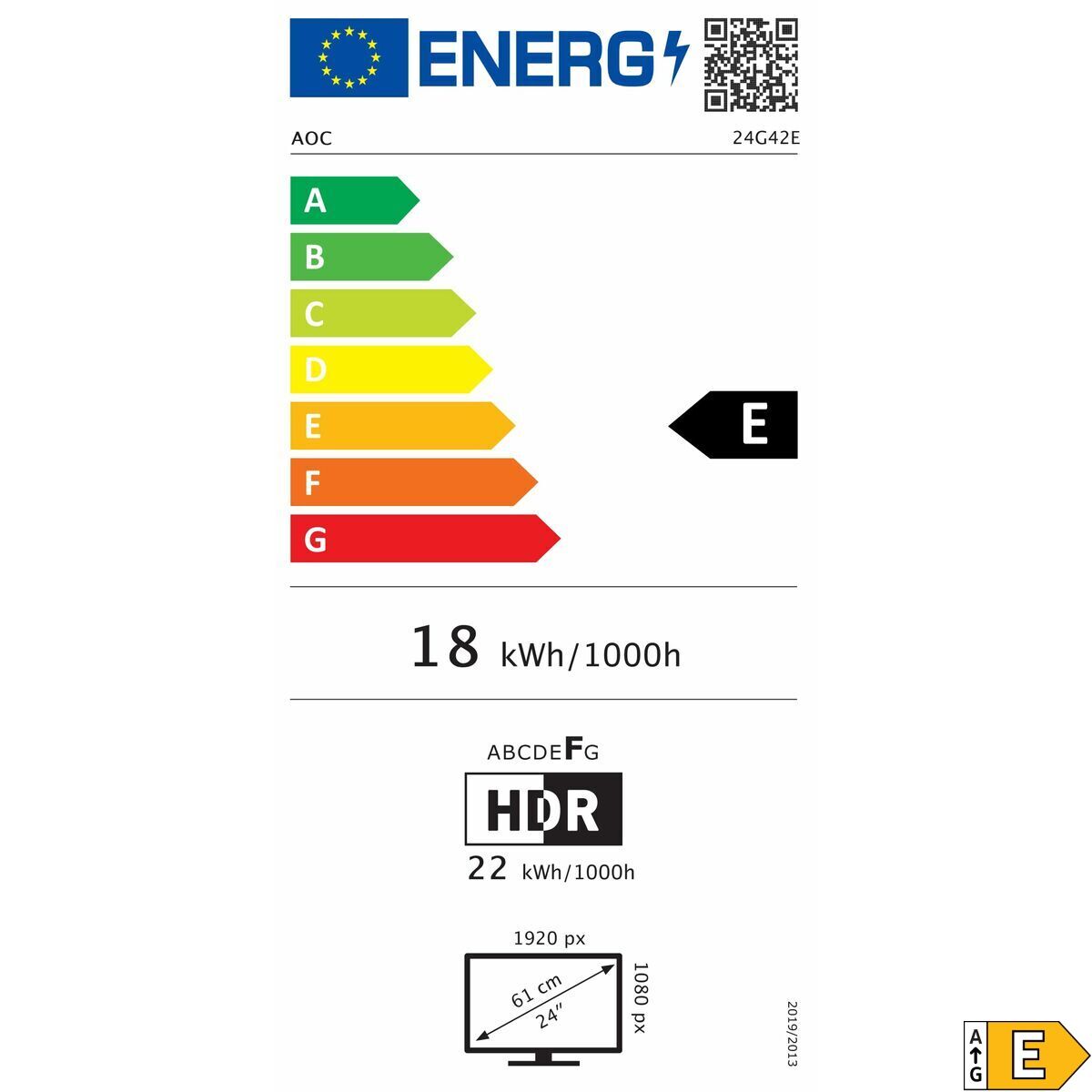 Écran AOC 24G42E 24" 23,8" Full HD