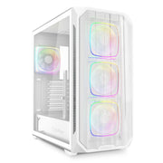 Boîtier ATX semi-tour Sharkoon AK5M RGB Blanc