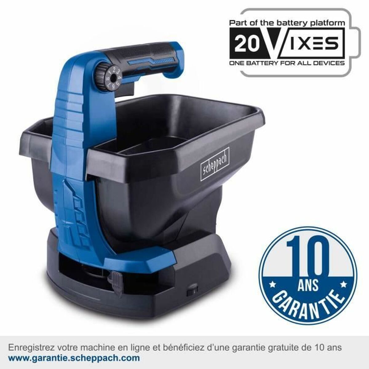 Semoir Scheppach C-GSP800-X - 20V IXES