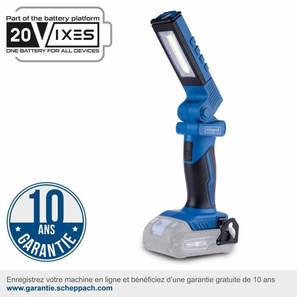 Lampe Torche Scheppach 20V IXES C-WL20-X