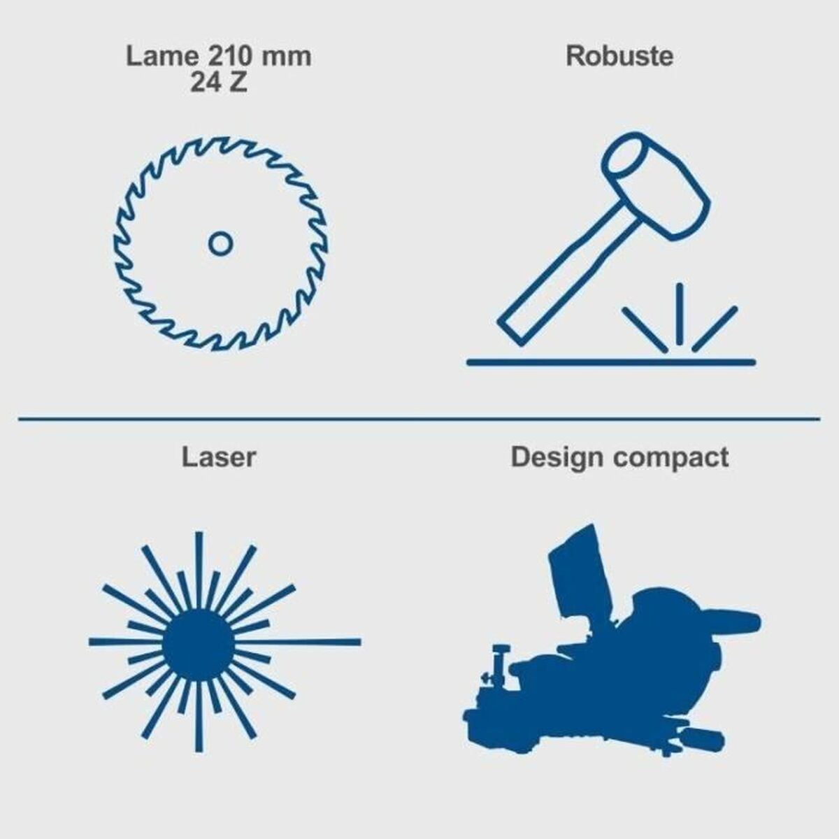 Scie à onglets Scheppach HM210L 1500 W