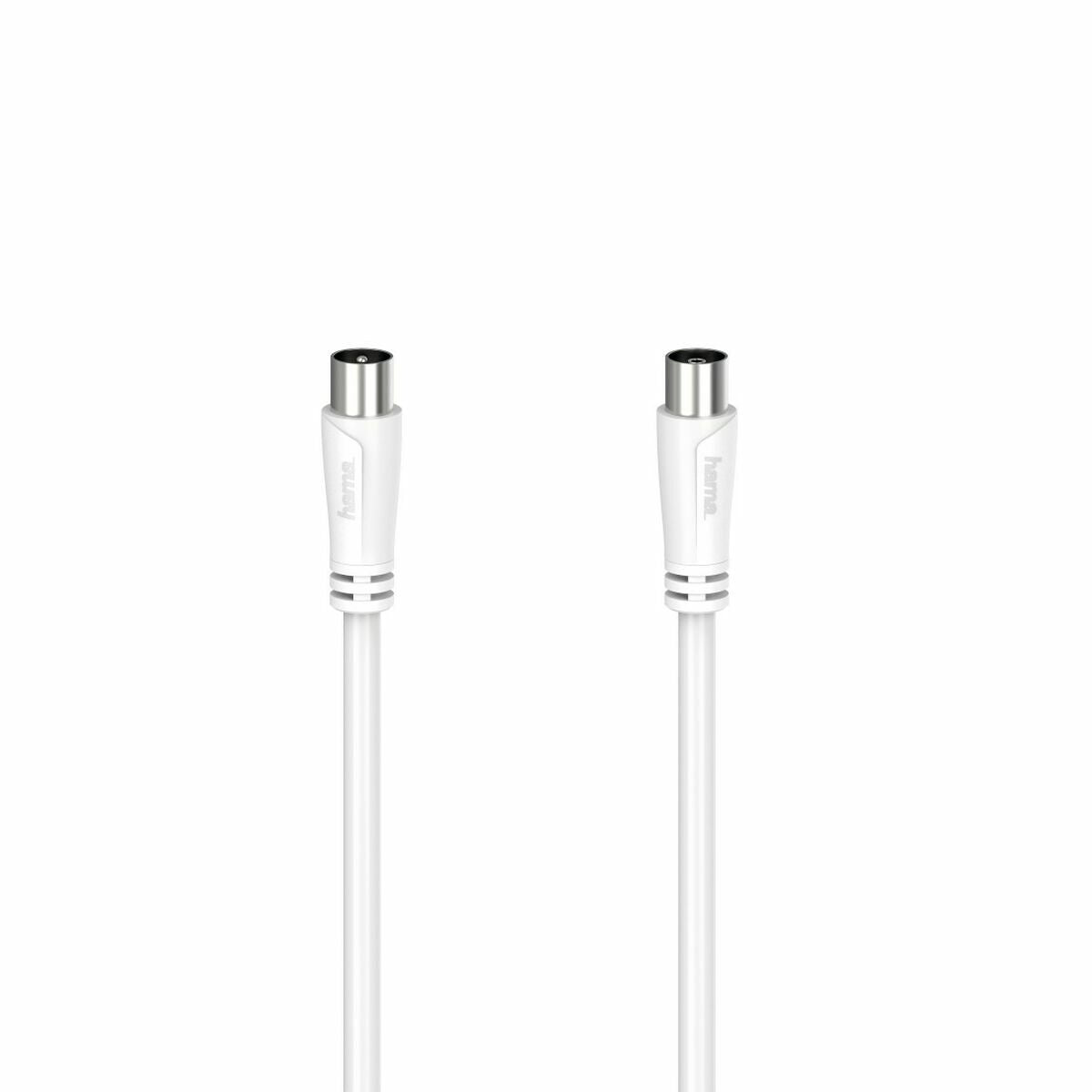 Câble Coaxial Antenne TV Hama 00205047 Blanc 5 m