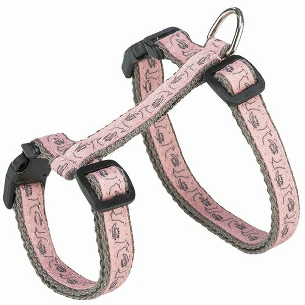 Harnais pour chat Trixie Gris Rose 27-45 cm