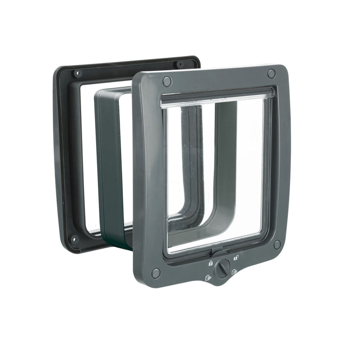 Chatière Trixie Gris 24 x 28 cm Plastique XXL