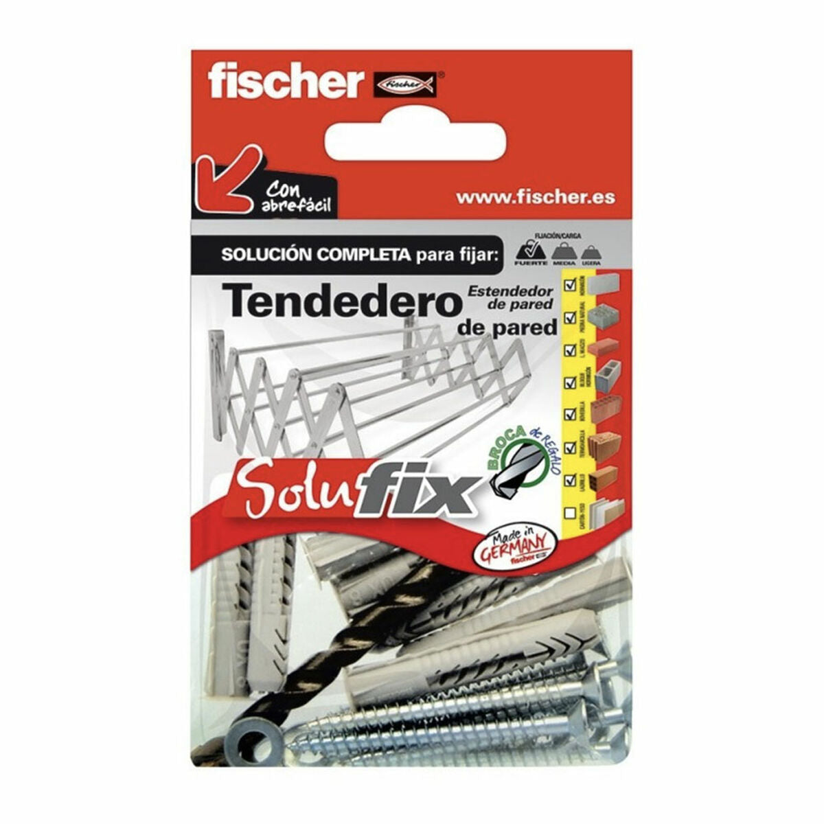 Kit de scellement Fischer Solufix 502681 Corde à linge