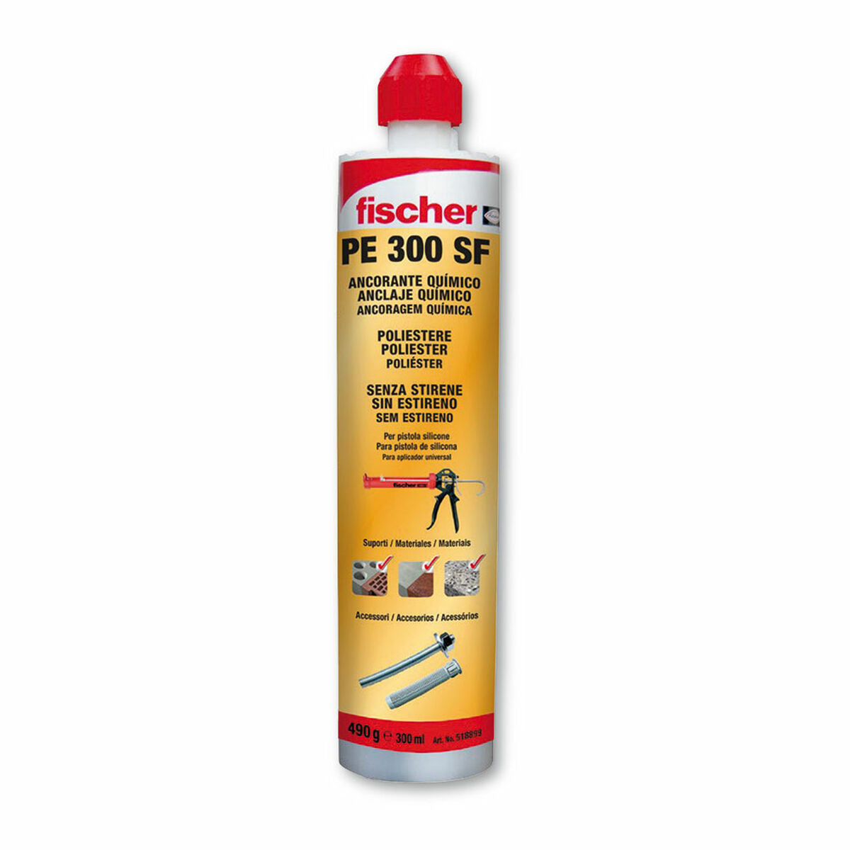 Scellement chimique Fischer 300 ml Montage mural