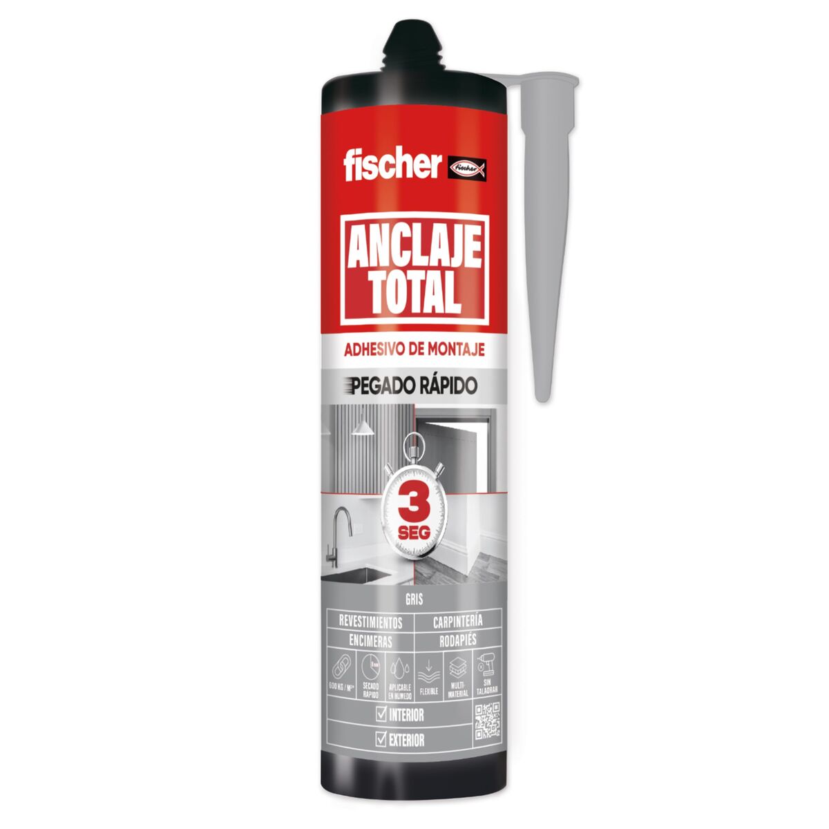 Ancrage rapide Fischer Gris 290 ml