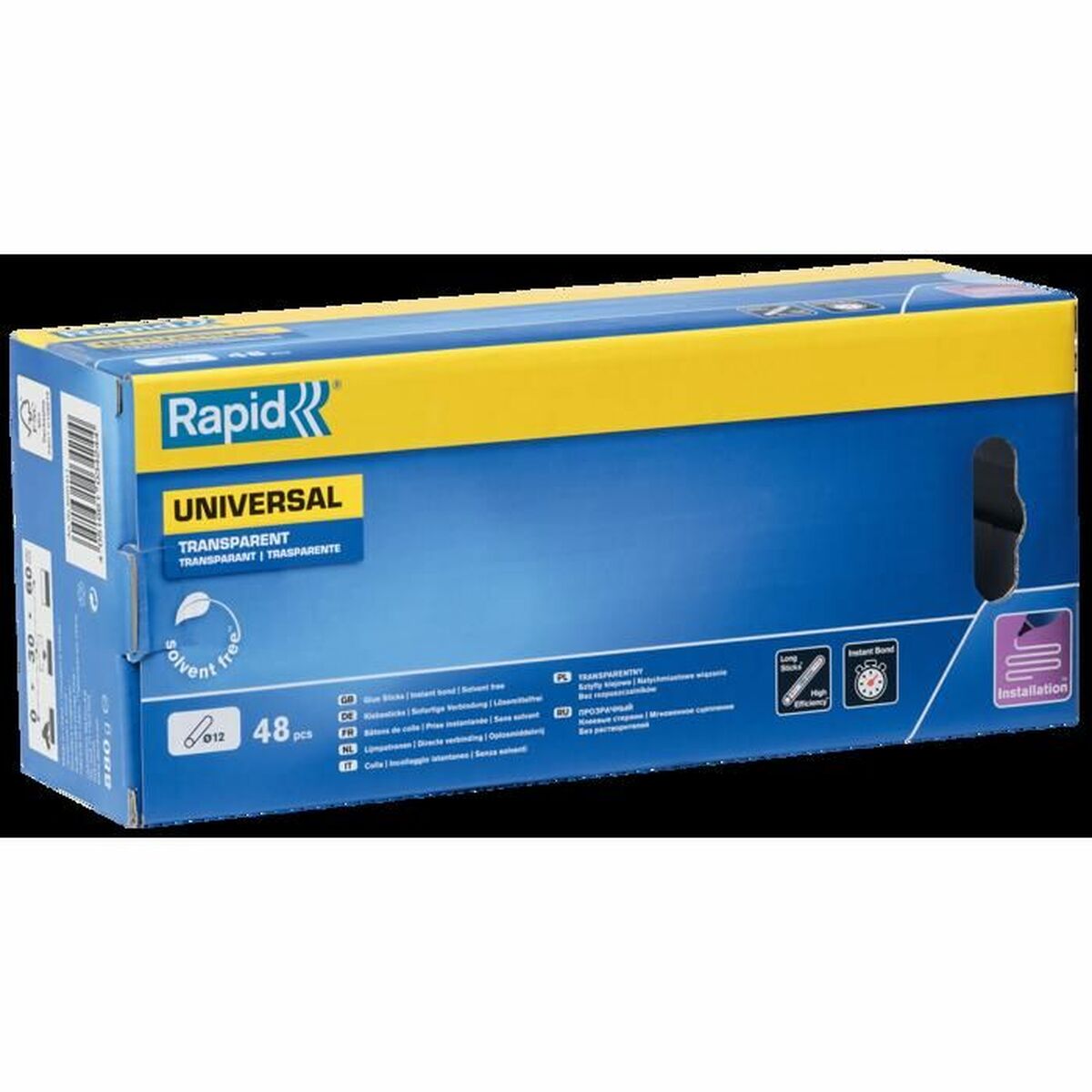 Bâtons de colle thermofusible Rapid Rapid Ø 12 mm 48 Pièces