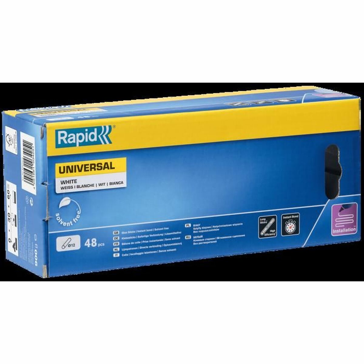 Bâtons de colle thermofusible Rapid Rapid Blanc Ø 12 mm 48 Pièces