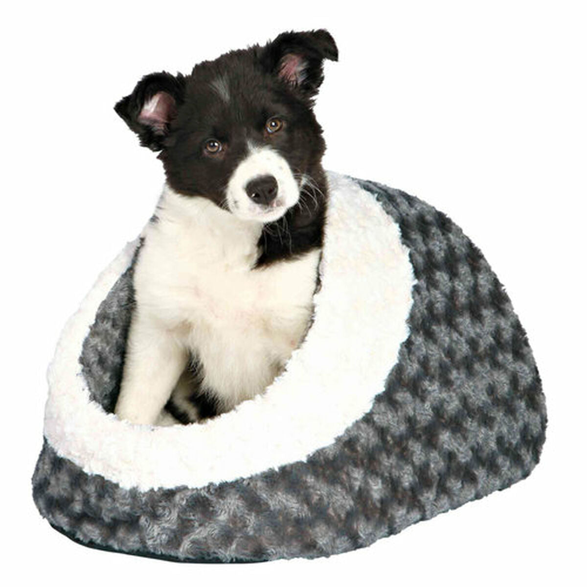 Grotte pour chat Trixie Kaline Gris Crème 35 × 26 × 41 cm