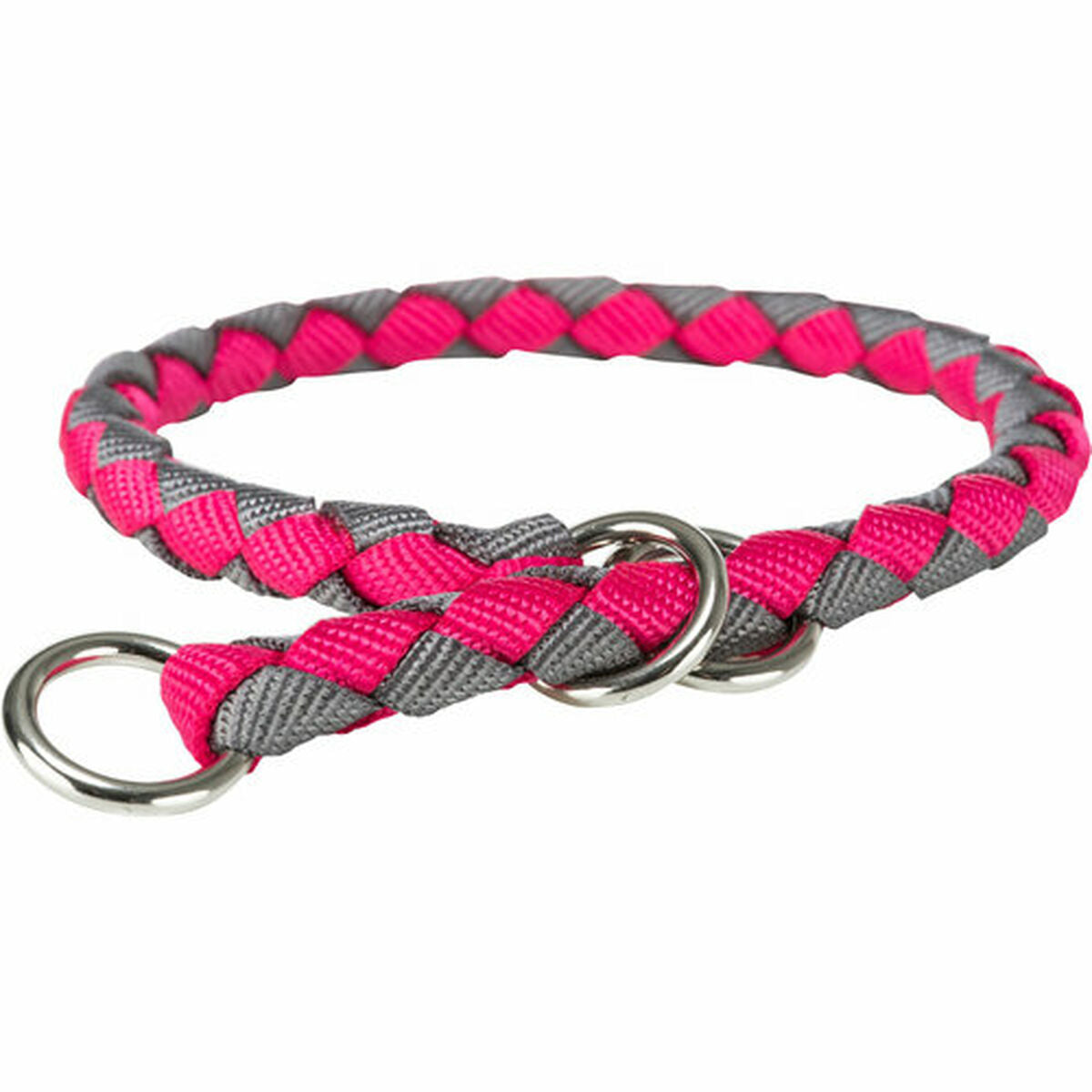 Collier de dressage Trixie Cavo Graphite Fuchsia 30-36 cm