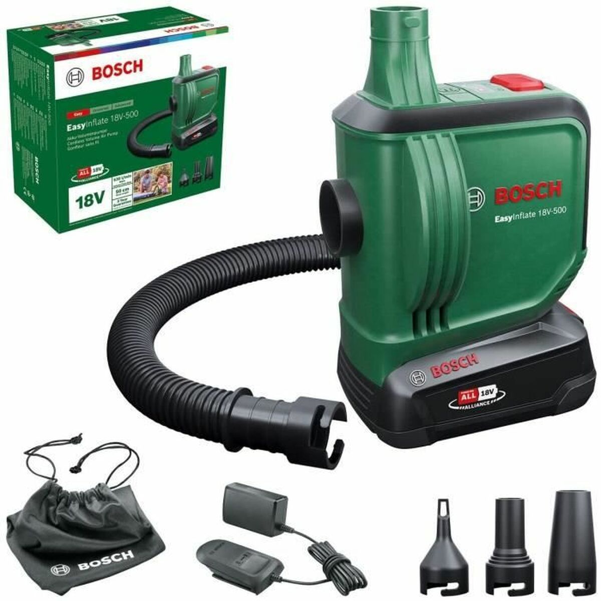 Compresseur d'air BOSCH EasyInflate 18V-500 18 V