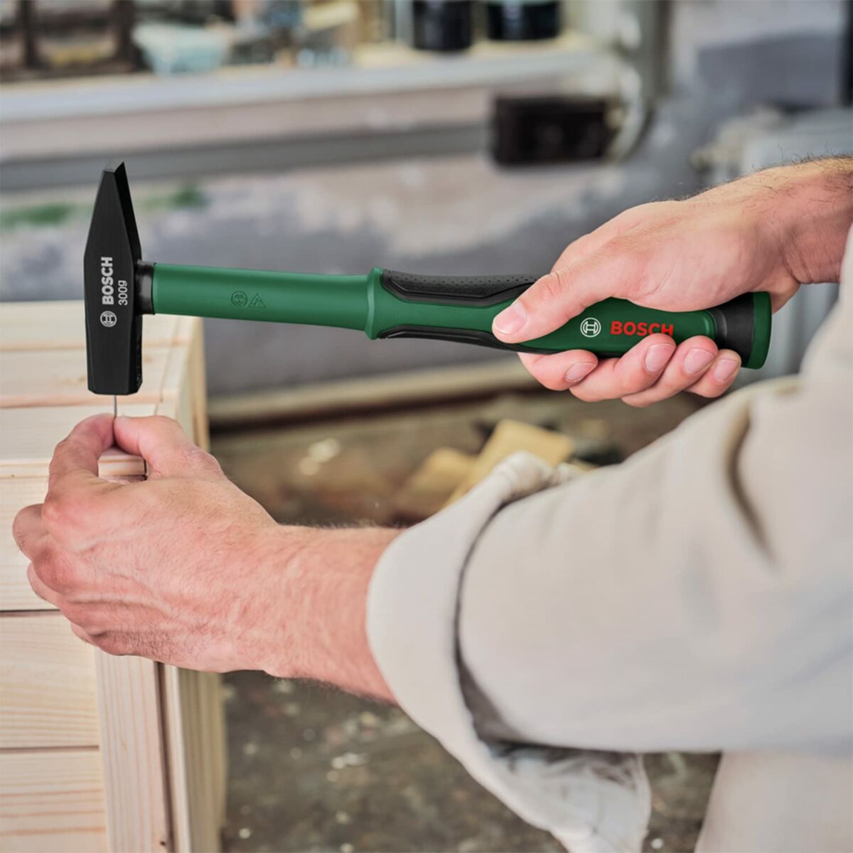 Marteau de serrurier BOSCH 300 g Acier