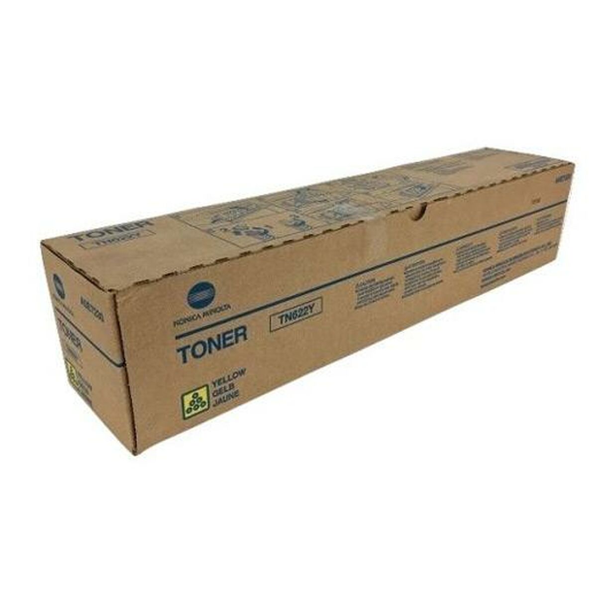 Toner original Konica Minolta TN622Y Jaune