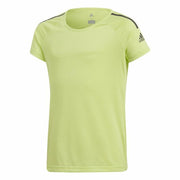 T shirt à manches courtes Enfant Adidas Training Cool tee Vert citron