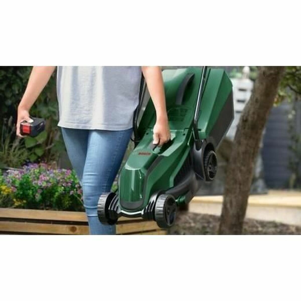 Tondeuse à gazon BOSCH 31 L 18 V 32 cm 2 Pièces