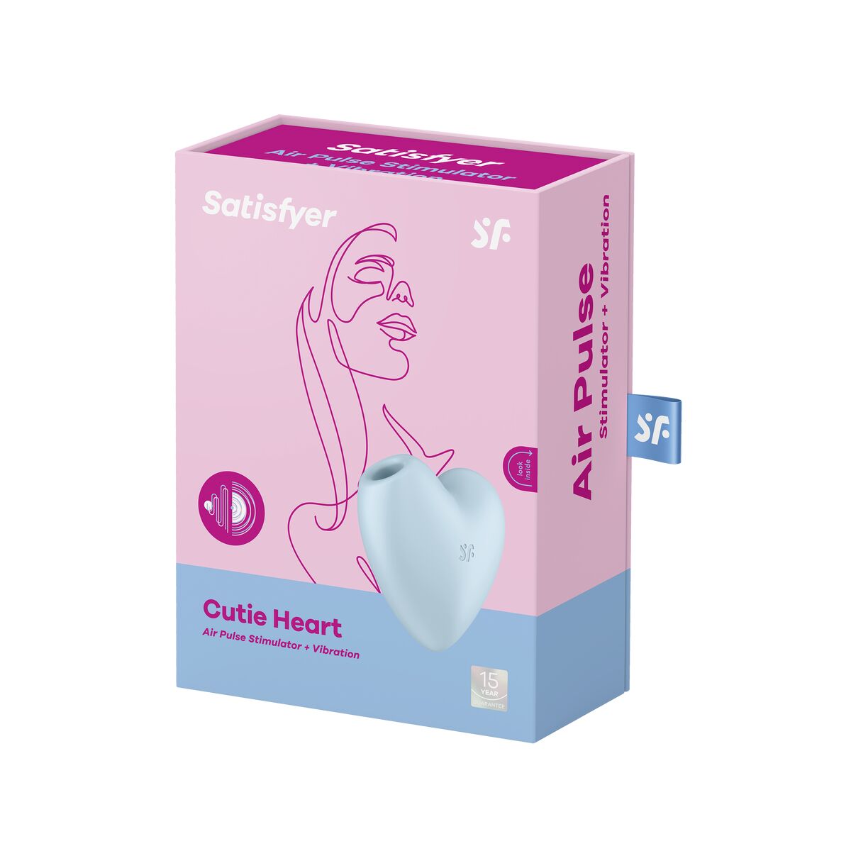Aspirateur à clitoris Satisfyer Cutie Heart Bleu