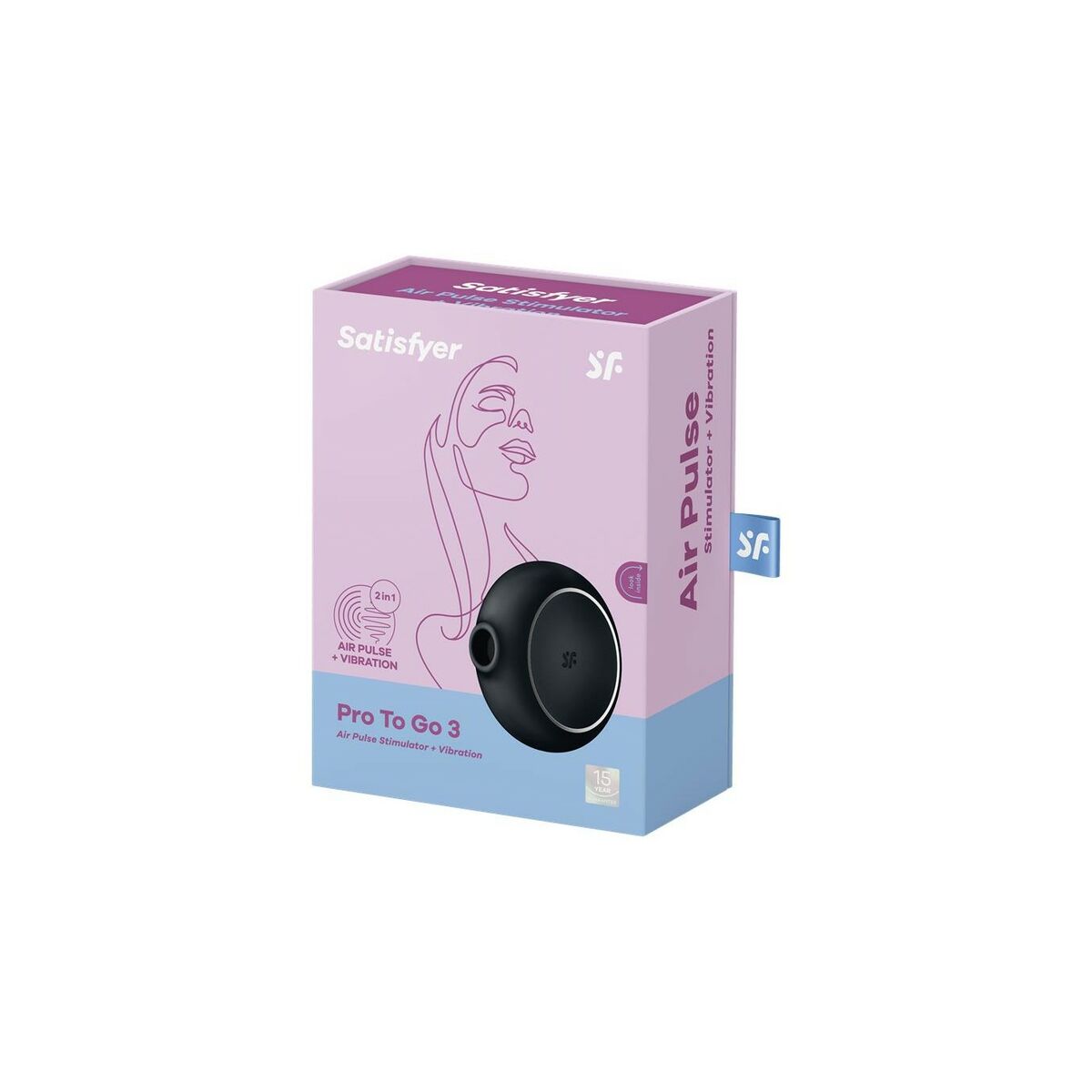 Aspirateur à clitoris Satisfyer Pro to go 3 Noir