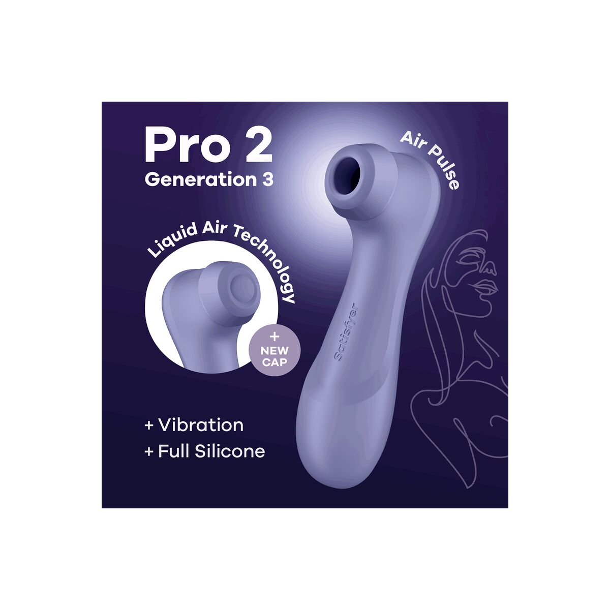 Aspirateur à clitoris Satisfyer PRO 2 GENERATION 3 Violet