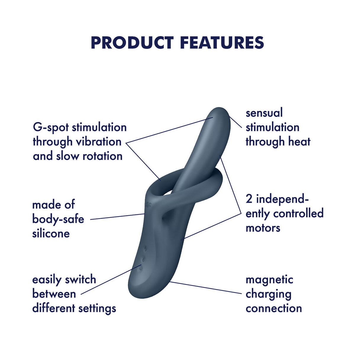 Vibrateur G-Spot Satisfyer Gris