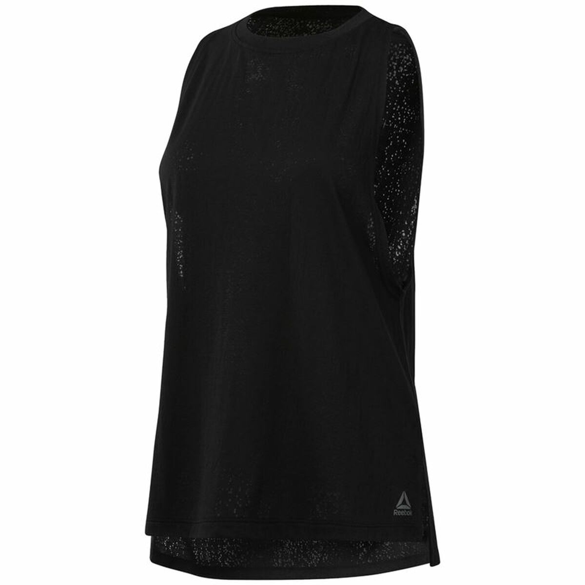 Maillot de Corps sans Manches pour Femme Reebok Burnout Noir