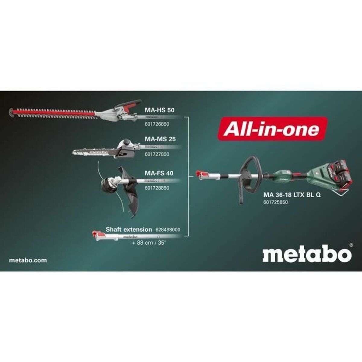 Tête de débroussailleuse Metabo MA-FS