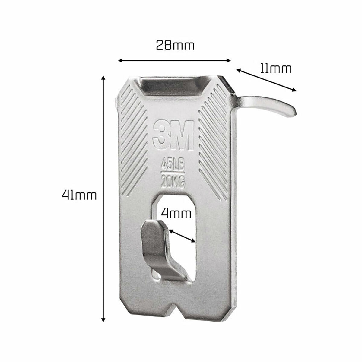 Crochet pour suspendre 3M 20 kg (2 Unités)