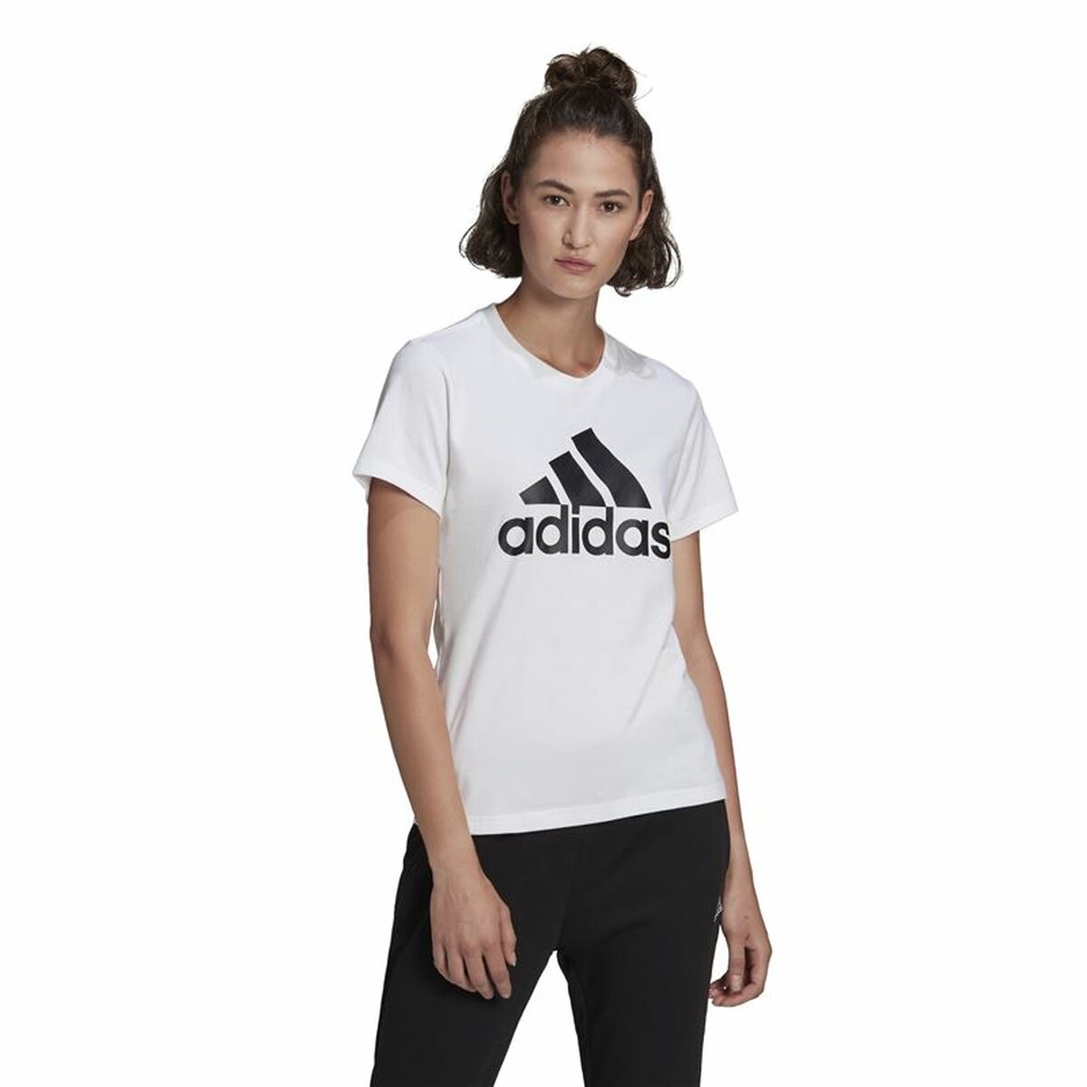 T-shirt à manches courtes femme Adidas GL0649 Blanc (XS)
