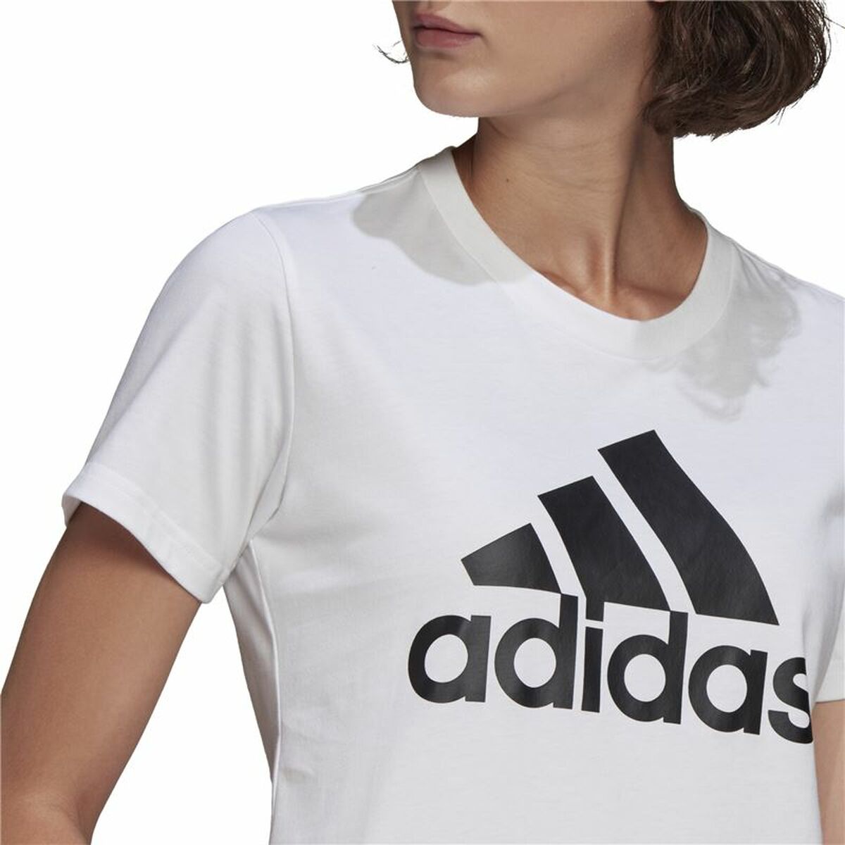 T-shirt à manches courtes femme Adidas GL0649 Blanc (XS)