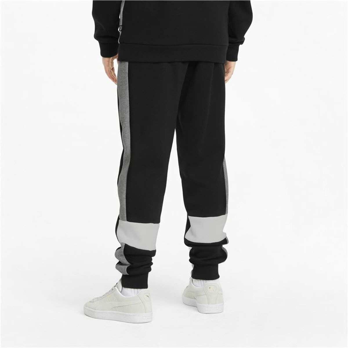 Pantalons de Survêtement pour Enfants Puma Essentials+ Colorblock Noir Enfants