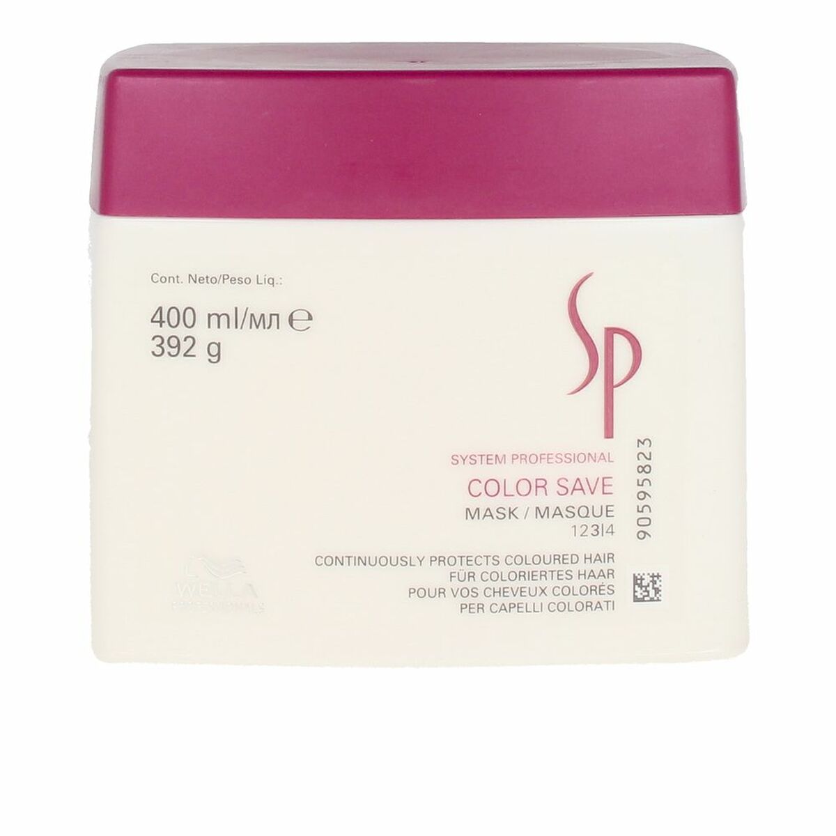 Masque pour cheveux Wella Cheveux normaux Blanc Unisexe