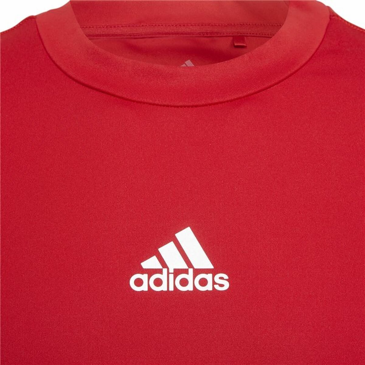 Maillot de Football à Manches Courtes pour Enfants Adidas Techfit Top Rouge
