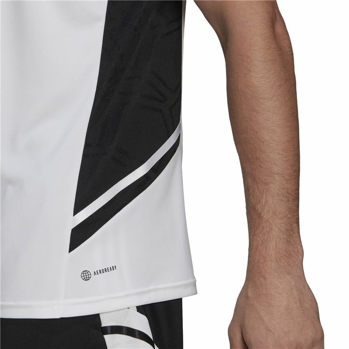 Maillot de Football à Manches Courtes pour Homme Adidas Con22 Blanc