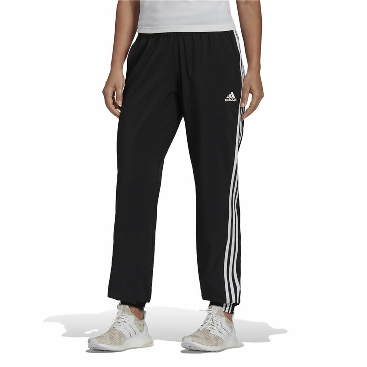 Pantalon de sport long Adidas Icnsvn Noir Femme
