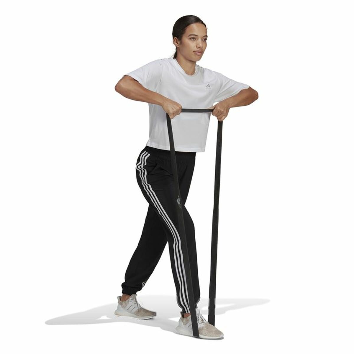 Pantalon de sport long Adidas Icnsvn Noir Femme