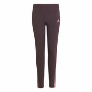 Leggings de Sport pour Enfants Adidas 3 bandas Pourpre