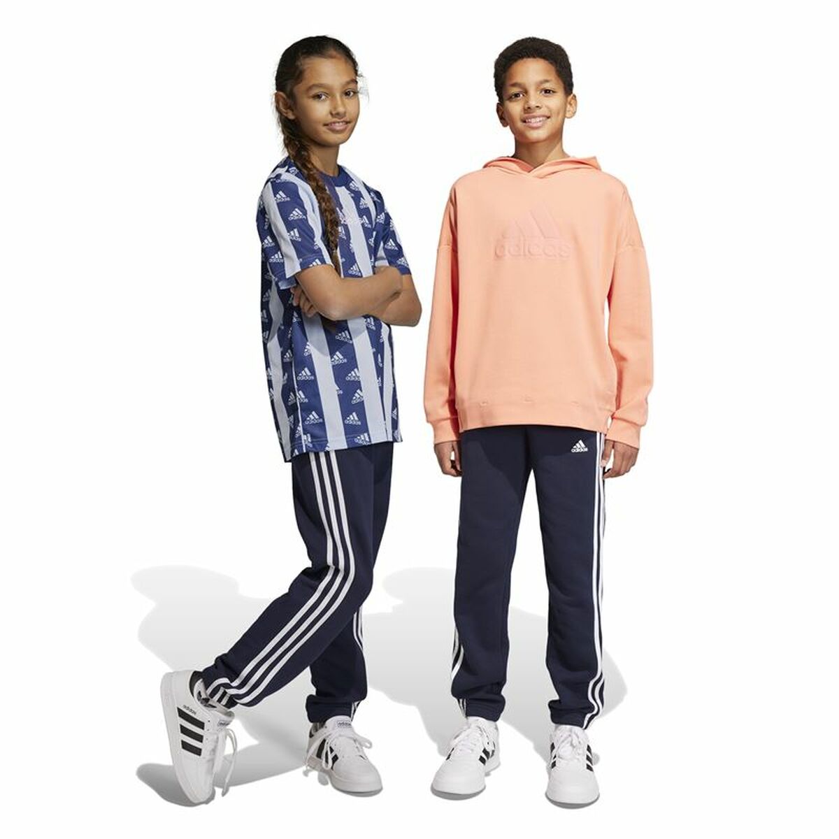 Pantalon de sport long Adidas Essentials Noir