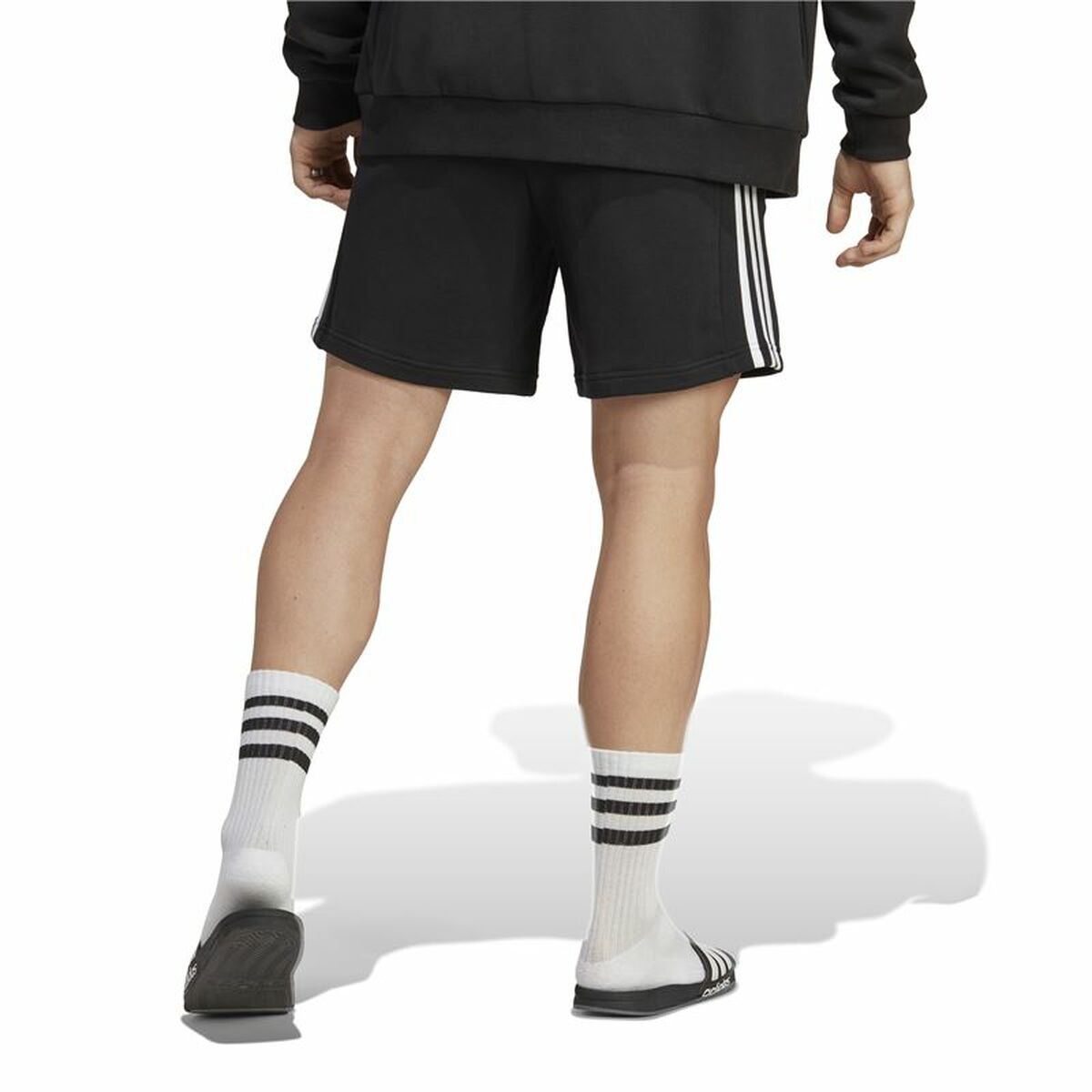 Shorts pour Hommes Adidas 3S Ft Sho Noir (XS)