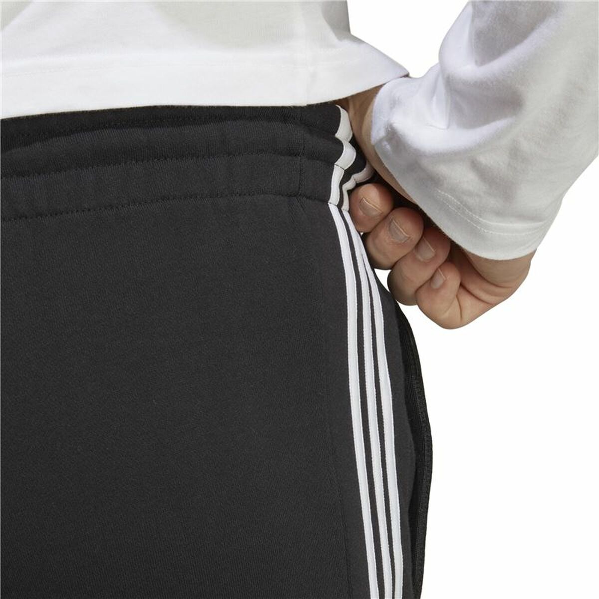 Shorts pour Hommes Adidas 3S Ft Sho Noir (XS)