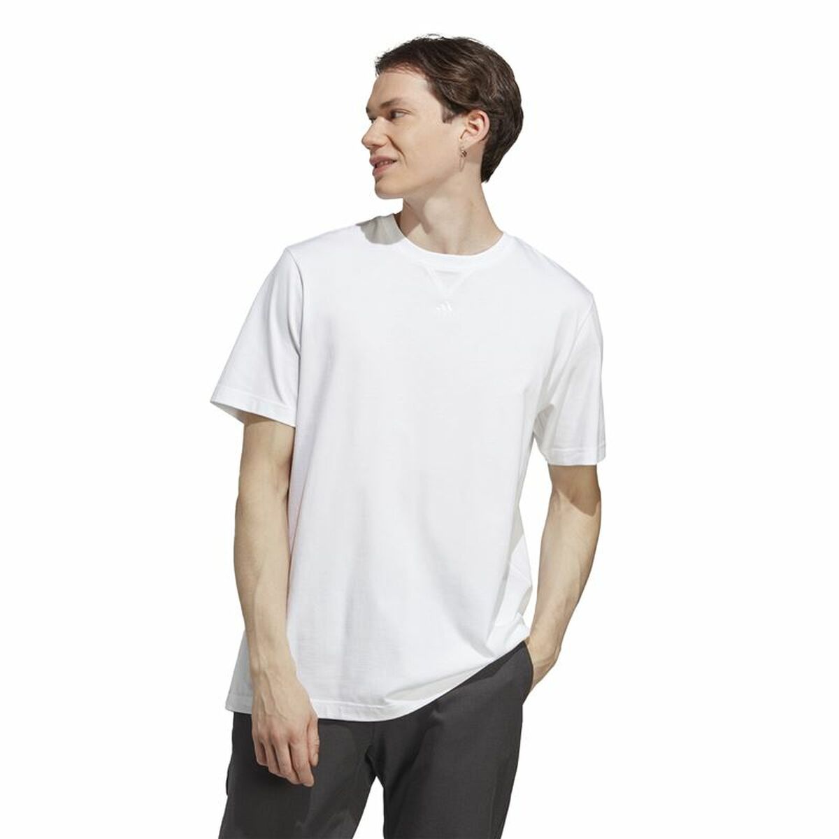 T-shirt à manches courtes homme Adidas M All Szn T Blanc L